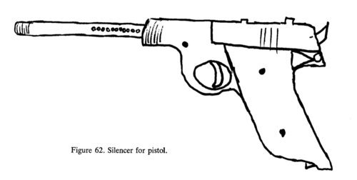 'El libro de cocina del anarquista' establece instrucciones sobre cómo construir armas caseras. Aquí, la imagen de un silenciador.