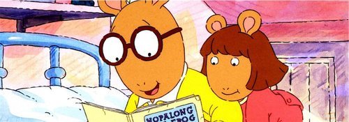 Arthur y su hermana DW durante un capítulo de los más de doscientos de la serie