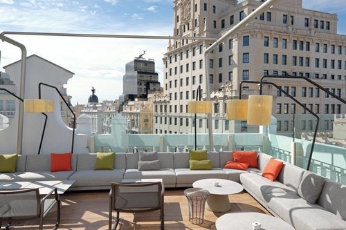 Picalagartos Sky Bar, una céntrica terraza con vistas a la Gran Vía.